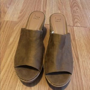 A New Day Lucy Cork Mule Wedge Pump 8